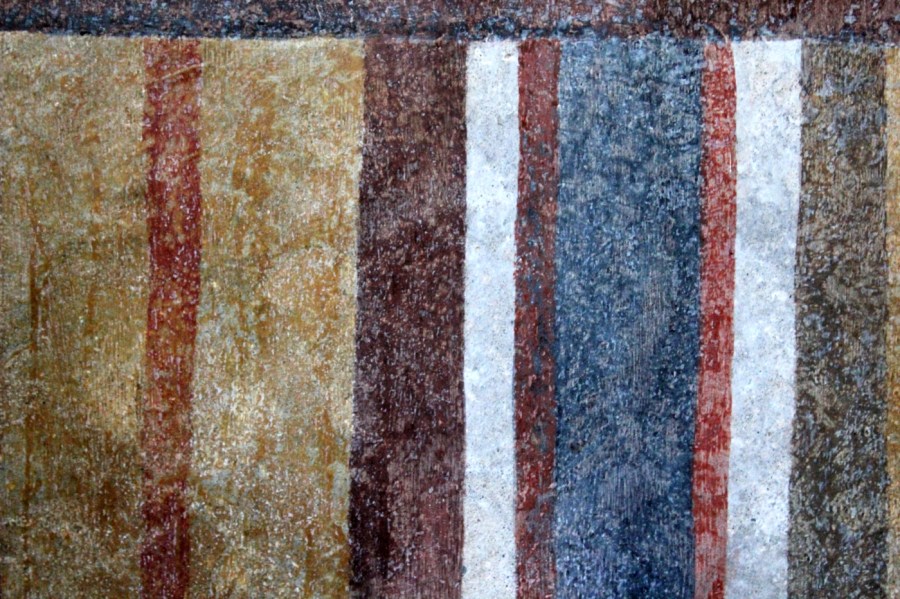 FRESCO STRIPES IN CORNELLO DEI TASSO (ITALY); PHOTO BY ROBERTO ALBORGHETTI