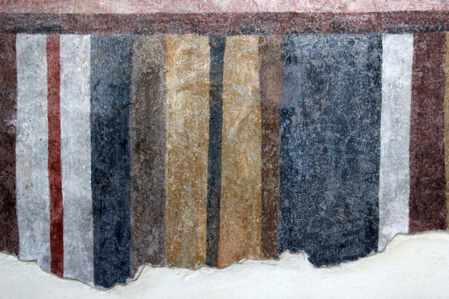 FRESCO STRIPES IN CORNELLO DEI TASSO (ITALY); PHOTO BY ROBERTO ALBORGHETTI