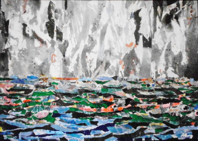 THE APOLOGIA OF REVOLT AND RESTLESSNESS - COLLAGE BY ROBERTO ALBORGHETTI