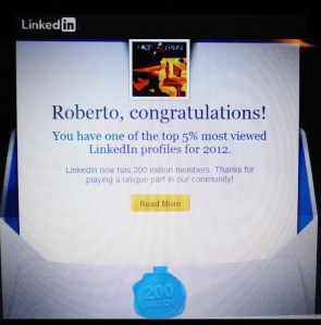 5% TOP LINKEDIN PROFILE 2012