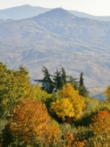 THE TUSCANY LANDSCAPE, MOUNT AMIATA, VIEW OF RADICOFANI VALLEY