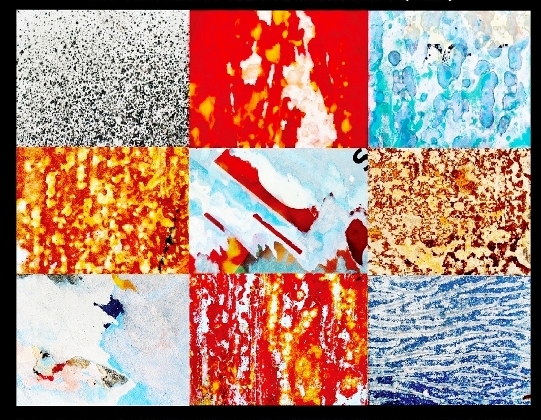 © ROBERTO ALBORGHETTI – LACER/ACTIONS 2012 - GRAPHIC LAY OUT FROM THE OFFICIAL POSTER OF "COLORS OF AN APOCALYPSE" SHOW