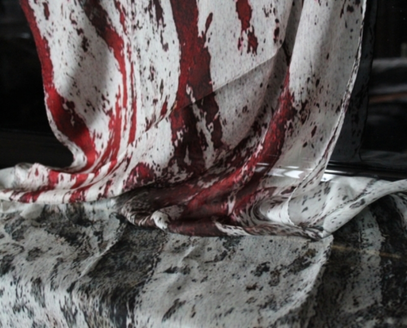 1 NINE ELEVEN - LACER-AZIONI silk scarf