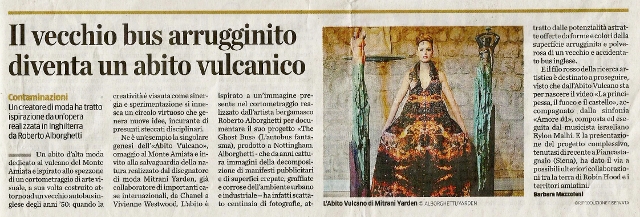 GREAT MEDIA COVERAGE FOR THE GHOST BUS & THE VOLCANO DRESS...