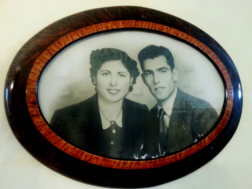 Tina and Battista, in a beautiful picture taken in 1948 at the beginning of their long  journey of love.