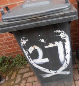 The wastebin displaced along a street in Beeston, Nottingham, UK - Roberto Alborghetti, Lacer/actions 2014