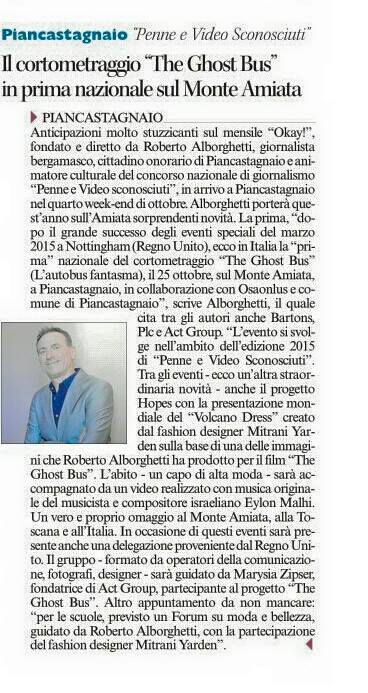 THE GHOST BUS Amiata Corriere Siena