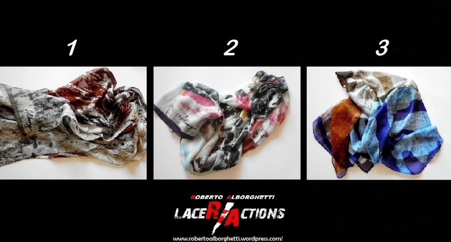 ROBERTO ALBORGHETTI - SILK SCARVES LIMITED EDITION - LACER/ACTIONS