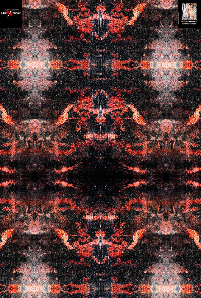 THE VOLCANO DRESS: ORIGINAL PICTURE BY ROBERTO ALBORGHETTI, FABRIC PRINT & CREATION BY MITRANI YARDEN, SOUNDTRACK BY EYLON MALHI