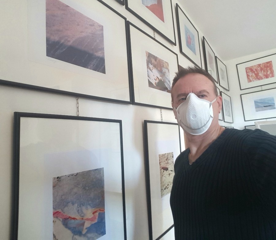 Roberto Alborghetti with mask